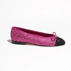 Chanel Tweed Ballerina Flats - 38.5